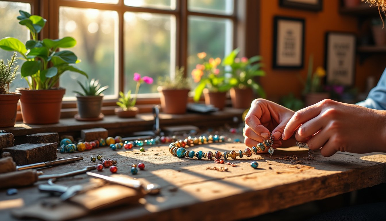 découvrez l'univers fascinant des bracelets faits main uniques. laissez-vous inspirer par l'art de la création et explorez des pièces artisanales qui allient originalité et élégance, parfaites pour exprimer votre personnalité ou offrir un cadeau inoubliable.