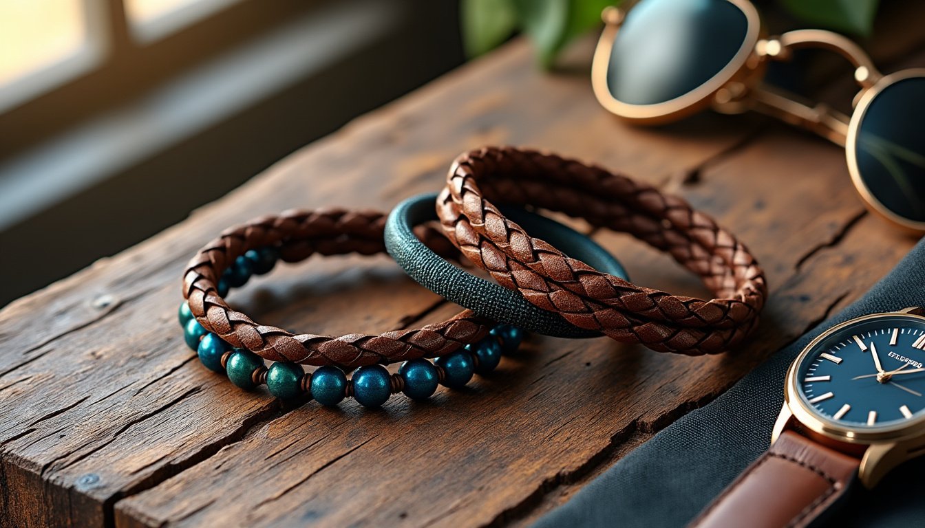 découvrez comment les bracelets pour homme ajoutent une touche de style unique à votre look. des designs modernes aux matériaux variés, trouvez le bracelet parfait pour exprimer votre personnalité avec élégance.